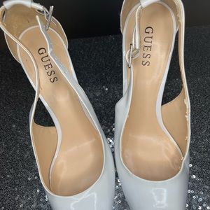 White Guess Heels